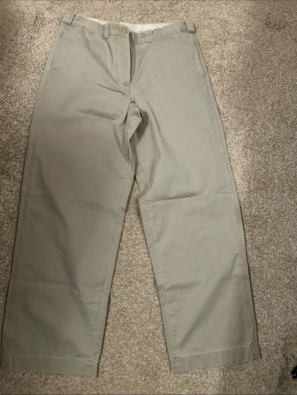 Women’s DKNY Classic 100% Cotton Pants in Light beige.